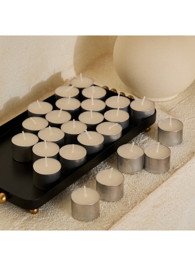 Home Box Unscented Tealight Candle Set - 25 Pieces - Image 2